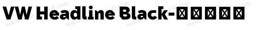 VW Headline Black字体转换